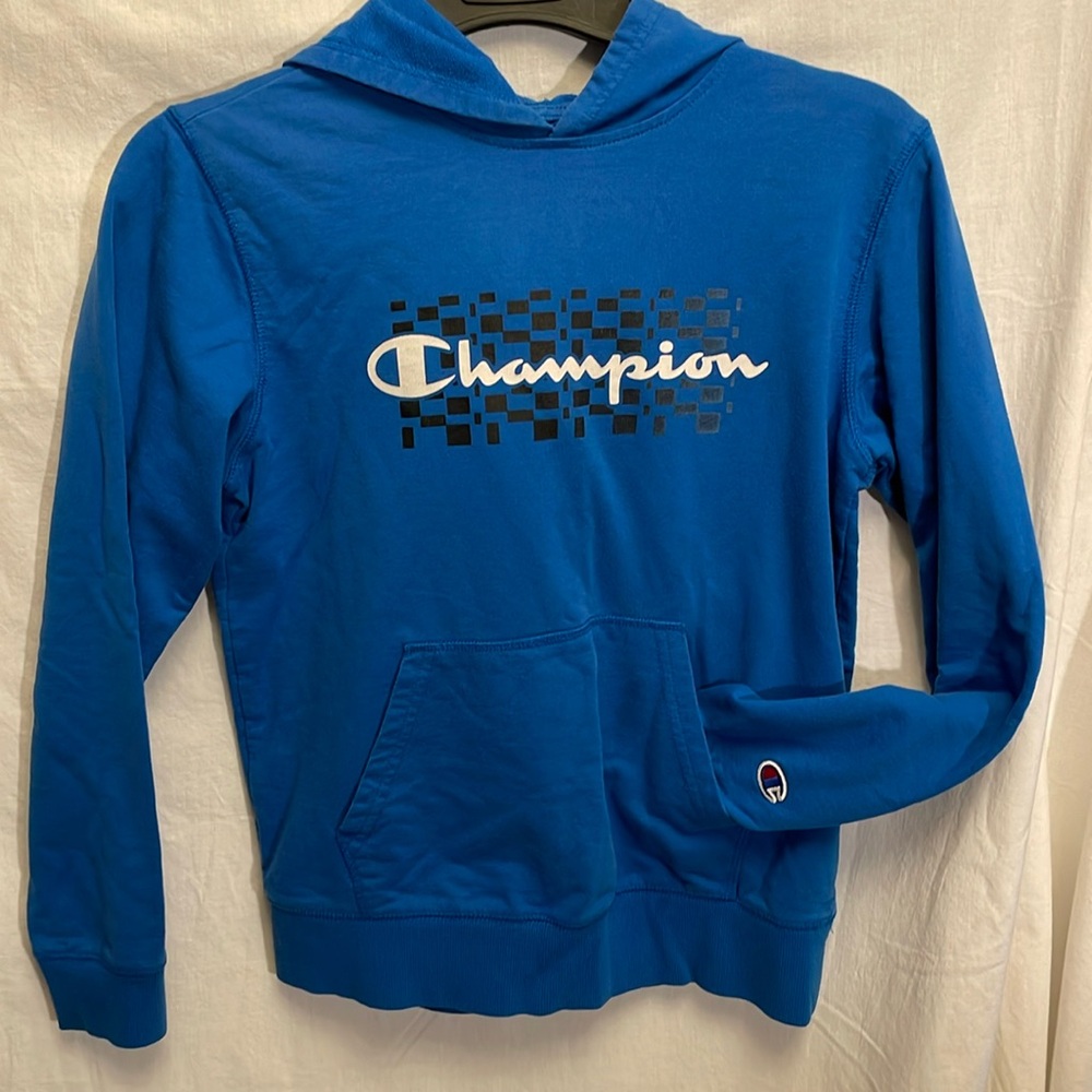 Champion Youth XL Blue Lightweight Hoodie